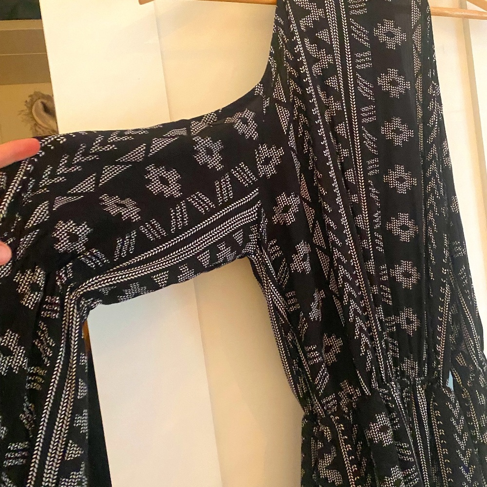 Coachella style romper - long sleeves with cut outs